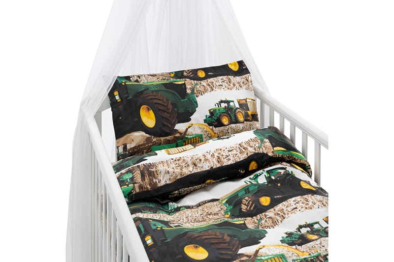 2-Dels Set Skördetröska Grön Spjälsäng - Textil & mattor - Sängkläder - Bäddset & påslakanset