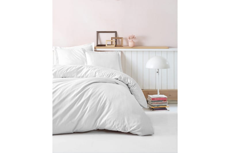 Cotton Box Premium Satin Bäddset - Vit - Textil & mattor - Sängkläder - Bäddset & påslakanset