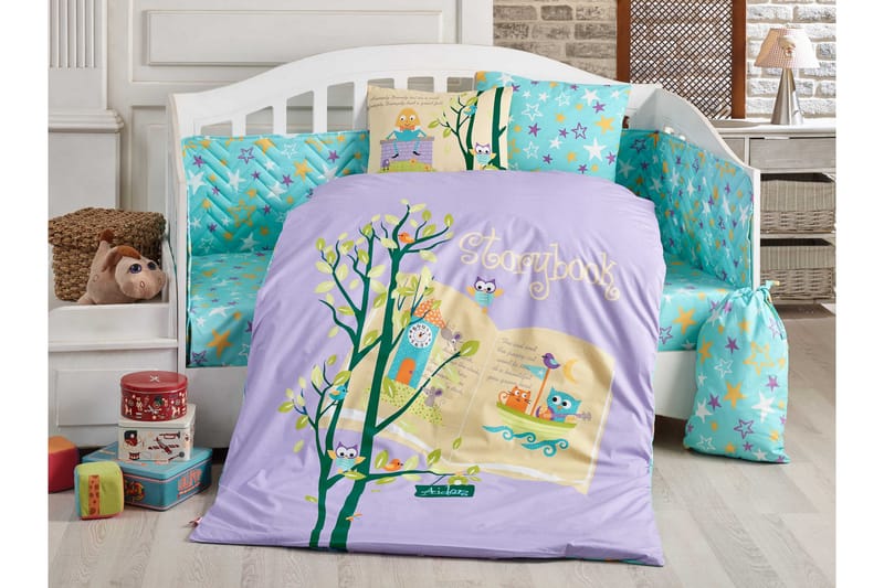 Hobby Poplin Barnbäddset - Lila - Textil & mattor - Sängkläder - Bäddset & påslakanset