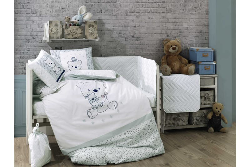 Hobby Poplin Barnbäddset - Mintgrön - Textil & mattor - Sängkläder - Bäddset & påslakanset