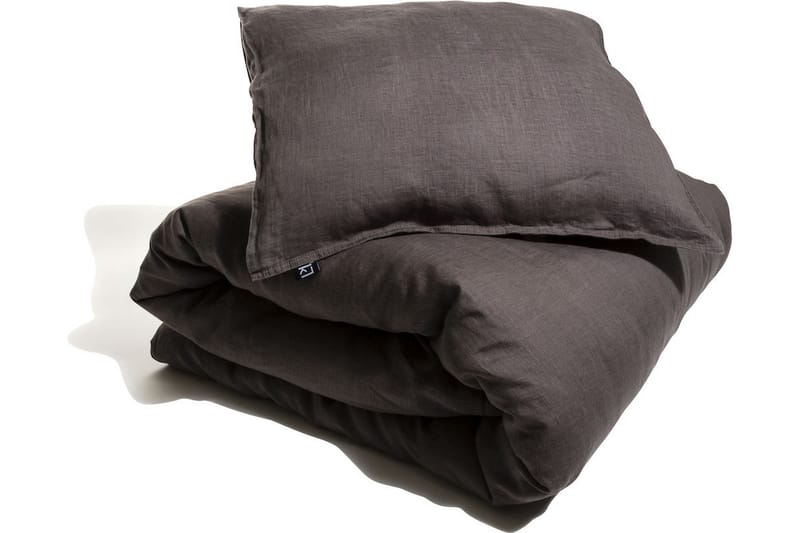 Linus Örngott 50x60 cm Mörkgrå - Kosta Linnewäfveri - Textil & mattor - Sängkläder - Bäddset & påslakanset - Påslakanset enkelsäng
