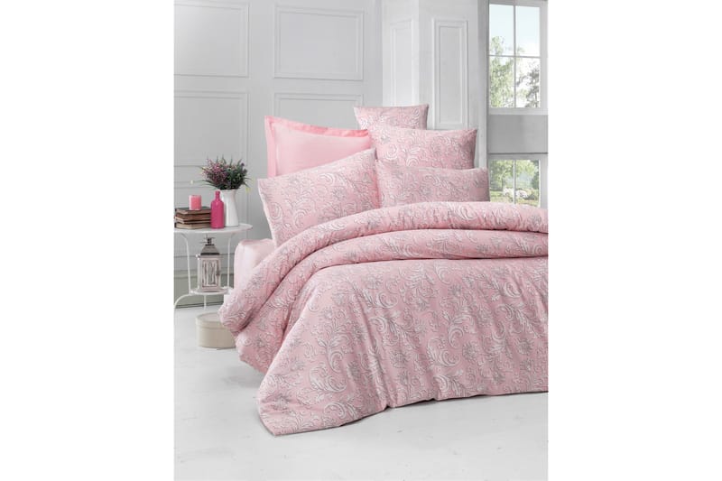 Victoria Satin Bäddset - Aprikos - Textil & mattor - Sängkläder - Bäddset & påslakanset