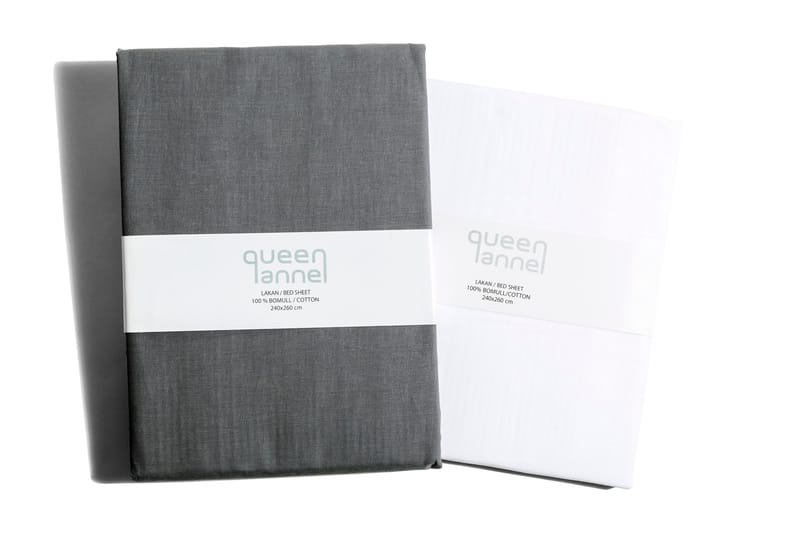 Queen Anne Dra-på-lakan Tvåskaft - 200x120cm Vit - Textil & mattor - Barntextilier