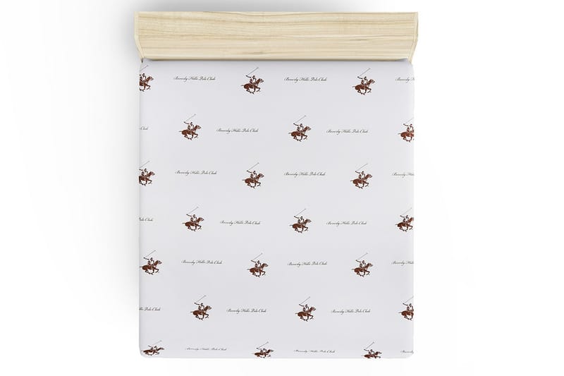 Beverly Hills Polo Club Lakan Enkelt 180x240 cm Ranforce - Brun/Vit - Textil & mattor - Sängkläder - Lakan