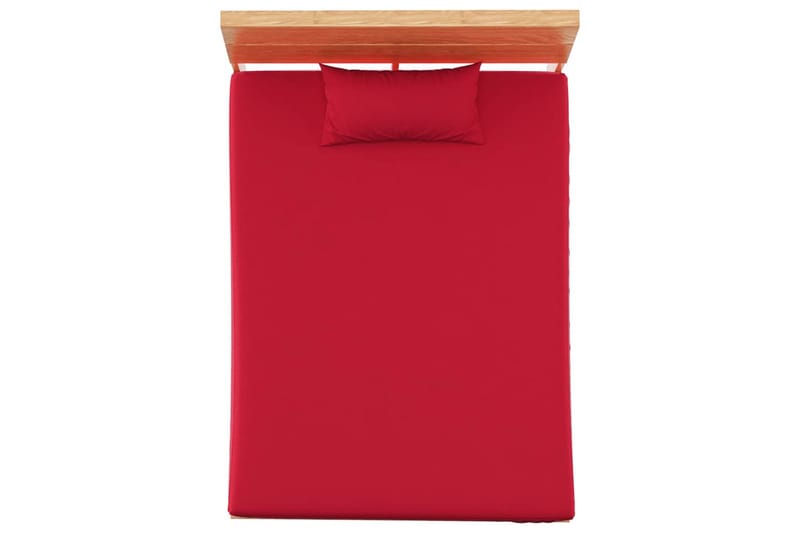 Lakan 2 st polyesterfleece 150x200 cm vinröd - Röd - Textil & mattor - Sängkläder - Lakan