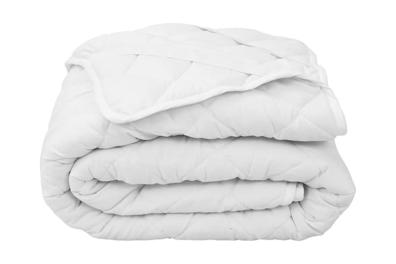 Kviltat madrasskydd vit 160x200 cm lätt - Vit - Textil & mattor - Sängkläder - Madrasskydd