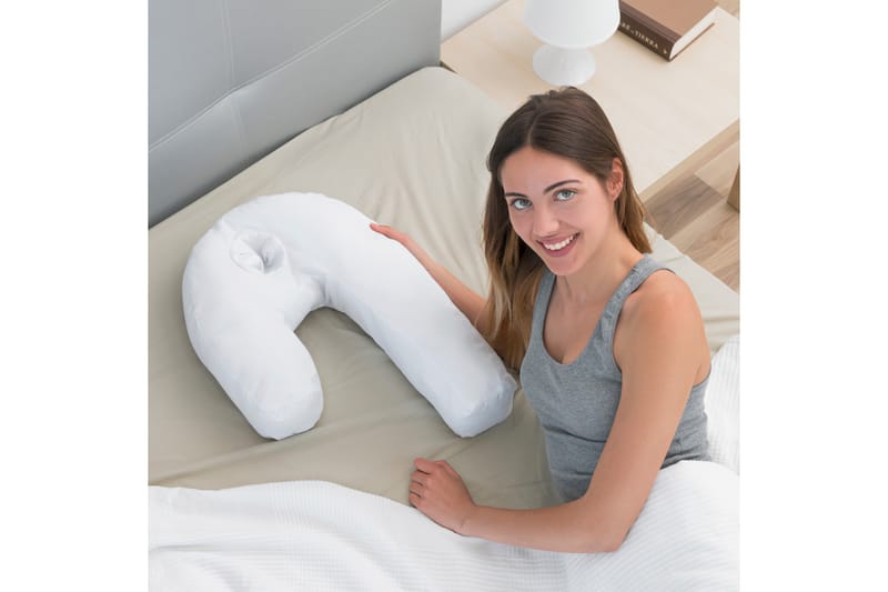 Wellness Relax Kudde U-formad Vit - InnovaGoods - Textil & mattor - Sängkläder - Sovkudde - Innerkudde & huvudkudde