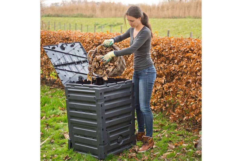 Nature Kompostlåda 300 L svart - Svart - Trädgård & spabad - Trädgårdsskötsel - Kompost - Varmkompost & kompostbehållare