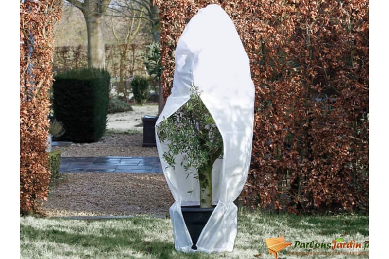 Nature Täckduk fleece med blixtlås 70 g/m² vit 2,5x2,5x3 m - Trädgård & spabad - Trädgårdsskötsel - Odling - Plantering & förkultivering - Plastnät & trädgårdsnät