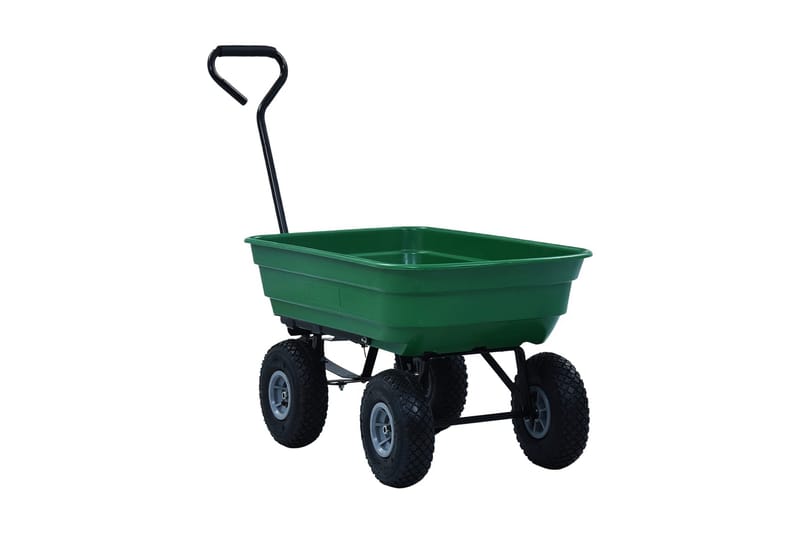 Trädgårdsvagn tippbar 300 kg 75L grön - Trädgård & spabad - Trädgårdsskötsel - Trädgårdsredskap & trädgårdsverktyg - Kärra & släp - Transportvagn & trädgårdsvagn