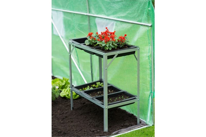 Nature Planteringsbord 77x40x77 cm galvaniserat stål - Trädgård & spabad - Trädgårdsskötsel - Växthus - Planteringsbord