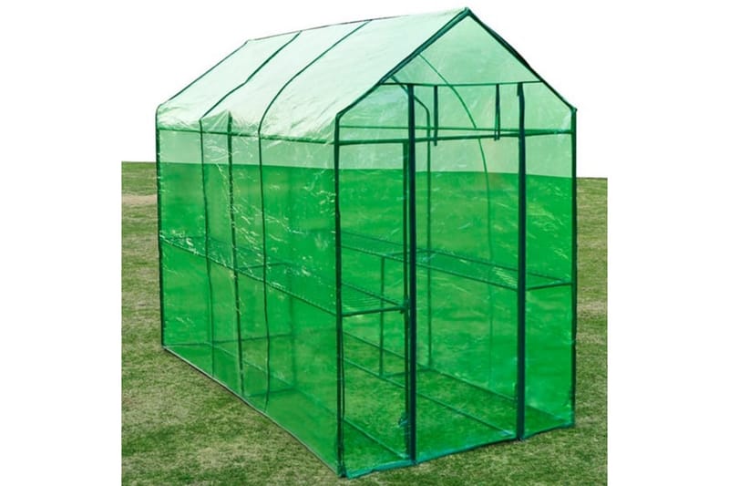 Växthus stål XL - Grön - Trädgård & spabad - Trädgårdsskötsel - Växthus