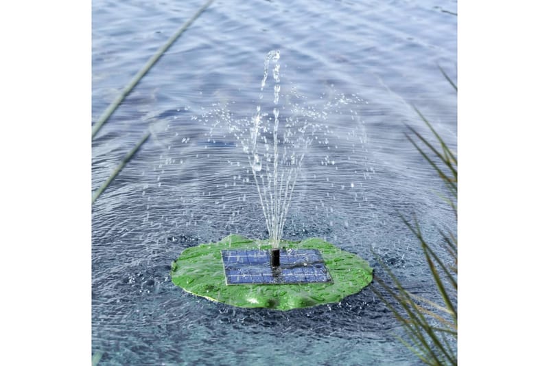 HI Soldriven flytande fontänpump lotusblad - Grön - Trädgård & spabad - Utemiljö - Trädgårdsdekoration - Damm & fontän