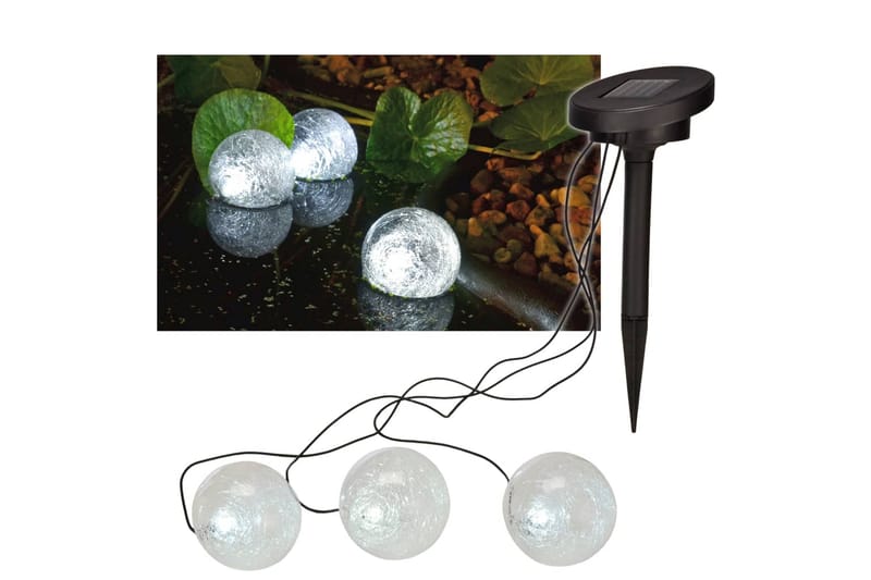 HI Soldriven LED flytande dammbelysning 9 cm - Trädgård & spabad - Utemiljö - Trädgårdsdekoration - Damm & fontän