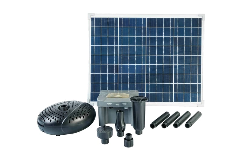 Ubbink SolarMax 2500 set med solpanel, pump och batteri - Trädgård & spabad - Utemiljö - Trädgårdsdekoration - Damm & fontän