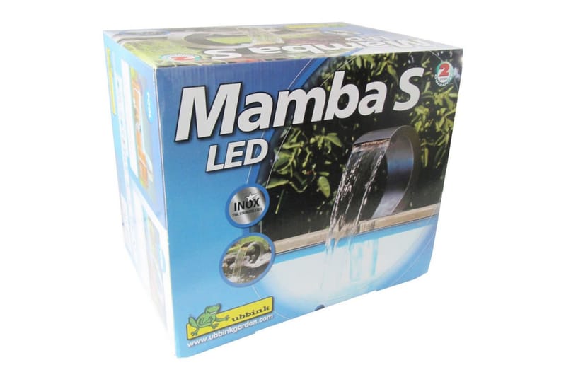 Ubbink Vattenfall Mamba S-LED rostfritt stål 7504632 - Silver - Trädgård & spabad - Utemiljö - Trädgårdsdekoration - Damm & fontän