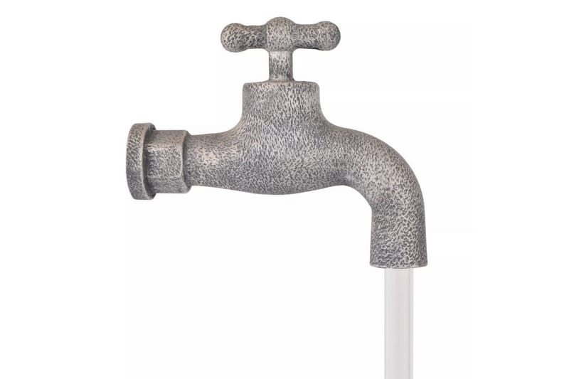 Vattendekoration med kran och hinkar i polyresin - Grå - Trädgård & spabad - Utemiljö - Trädgårdsdekoration - Damm & fontän