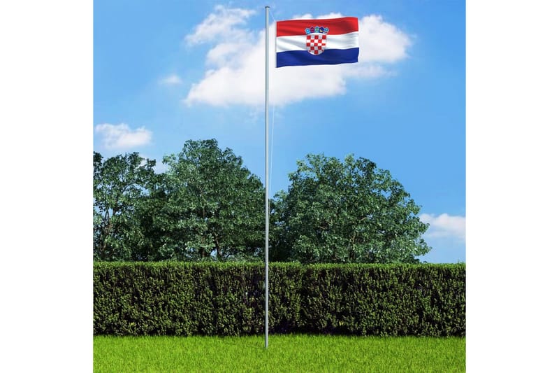 Kroatiens flagga 90x150 cm - Flerfärgad - Trädgård & spabad - Utemiljö - Trädgårdsdekoration - Flaggstång & flagga