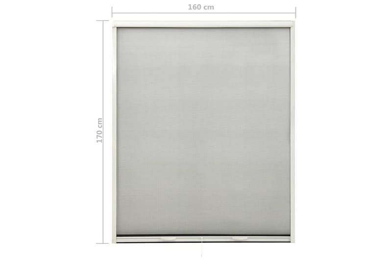 Insektsnät för fönster vit 160x170 cm - Vit - Trädgård & spabad - Utemiljö - Trädgårdsdekoration - Myggnät & insektsnät