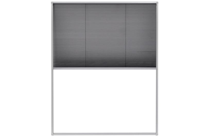 Plisserat insektsnät för fönster aluminium 60x160 cm - Svart - Trädgård & spabad - Utemiljö - Trädgårdsdekoration - Myggnät & insektsnät