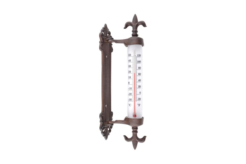Esschert Design Fönstertermometer gjutjärn - Trädgård & spabad - Utemiljö - Trädgårdsdekoration - Regn & temperatur - Utomhustermometer