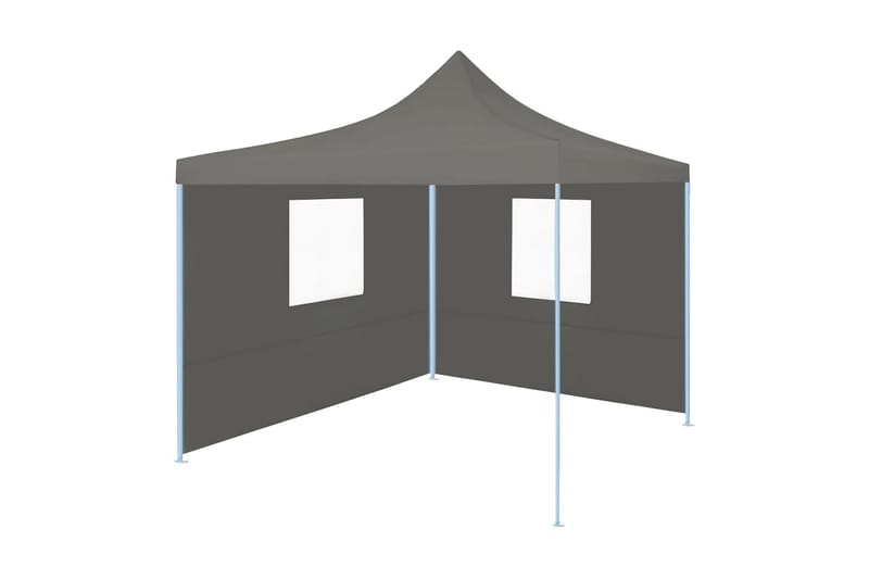 Pop-Up hopfällbart partytält med 2 sidoväggar 3x3 m antracit - Grå - Trädgård & spabad - Utemiljö - Förvaring utomhus - Trädgårdstält & förvaringstält - Pop-up tält & eventtält