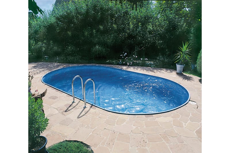 Planet Pool Stålväggspool Premium Oval 6,0x3,2x1,5m Inbyggd - Planet Pool - Trädgård & spabad - Utomhusbad - Pool - Nedgrävd pool