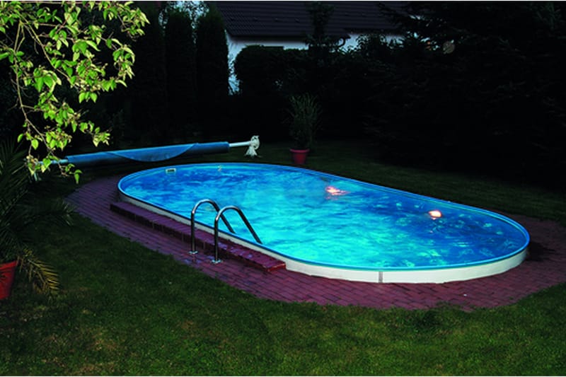 Planet Pool Stålväggspool Premium Oval 6,0x3,2x1,5m Inbyggd - Planet Pool - Trädgård & spabad - Utomhusbad - Pool - Nedgrävd pool