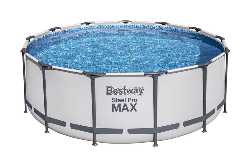 Bestway Pool Steel Pro MAX rund med tillbehör 396x122 cm - Trädgård & spabad - Utomhusbad - Pool - Pool ovan mark