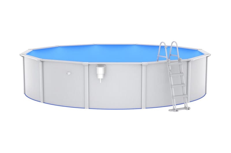 Pool med säkerhetsstege 550x120 cm - Trädgård & spabad - Utomhusbad - Pool - Pool ovan mark