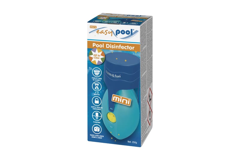 Swim & Fun Easypool Mini - för pooler mellan 2000-10 000 liter - Trädgård & spabad - Utomhusbad - Pool & sparengöring - Poolkemi & klortabletter