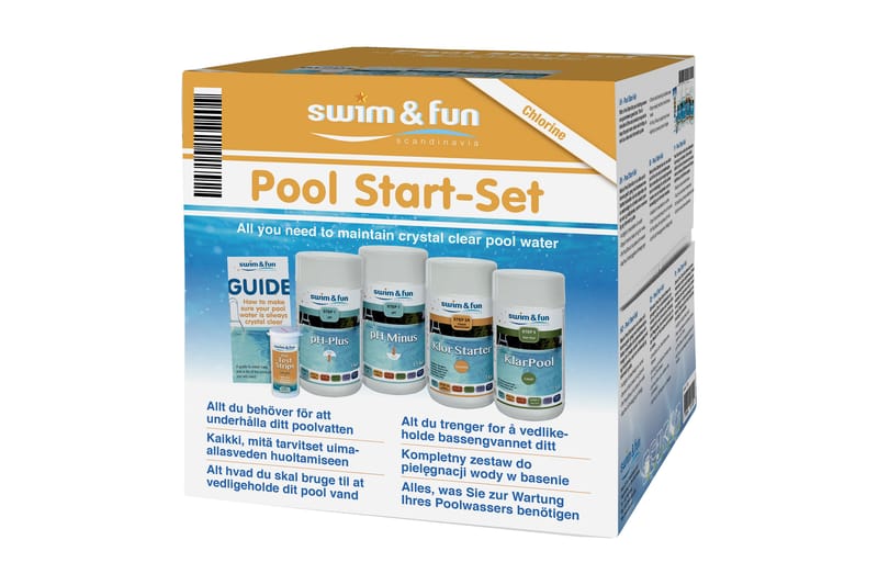 Swim & Fun Startset Klor - Trädgård & spabad - Utomhusbad - Pool & sparengöring - Spabadskemi & klortabletter