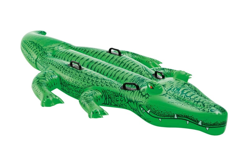 Intex Uppblåsbar krokodil 203x114 cm - Grön - Trädgård & spabad - Utomhusbad - Pool & spatillbehör - Poolleksaker