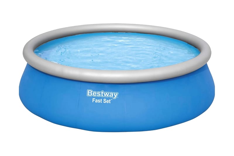 Bestway Uppblåsbar pool Fast Set rund 457x122 cm - Trädgård & spabad - Utomhusbad - Pool - Pool ovan mark