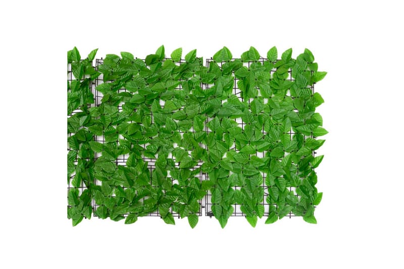 Balkongskärm gröna blad 300x75 cm