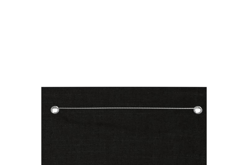 Balkongskärm svart 140x240 cm oxfordtyg - Svart - Utemöbler - Balkong - Säkerhet & vindskydd balkong - Balkongskydd & insynsskydd balkong