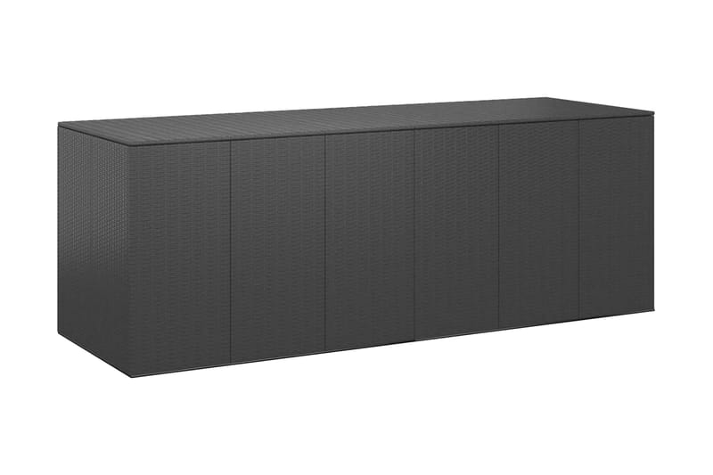 Dynbox PE-rotting 291x100,5x104 cm svart - Svart - Utemöbler - Dynförvaring & möbelskydd - Dynboxar & dynlådor