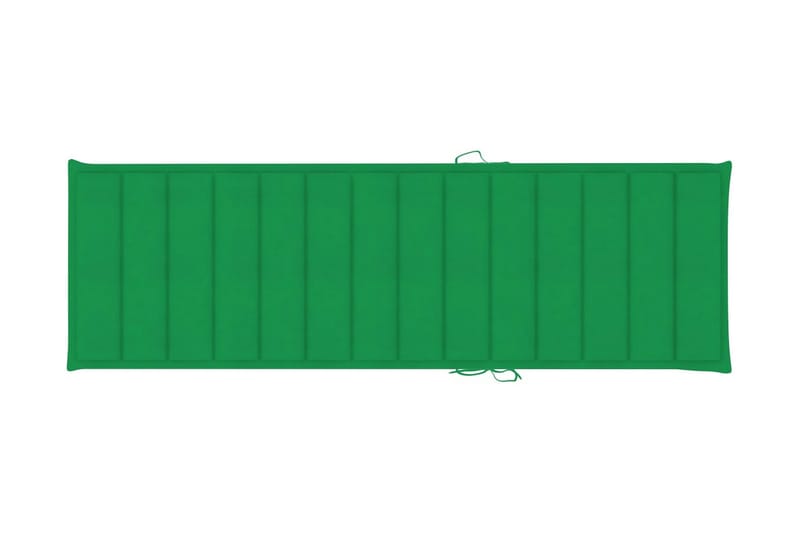 Solsängsdyna grön 200x60x4 cm tyg - Grön - Utemöbler - Dynor - Solsängsdynor