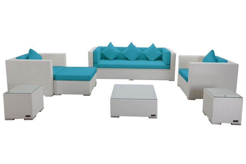 Outflexx Klädsel för Utegrupp & - Blå|Grön - Utemöbler - Loungemöbler - Klädselpaket loungemöbler