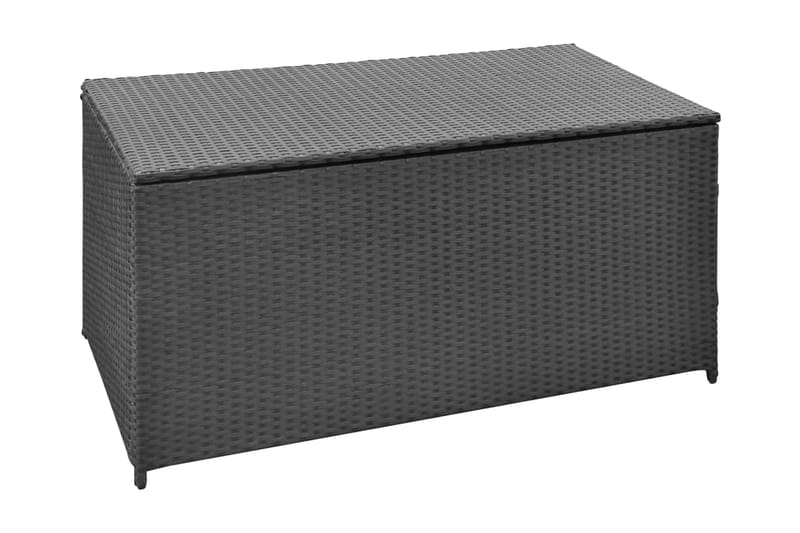 Dynbox 120x50x60 cm konstrotting svart - Svart - Utemöbler - Dynboxar & möbelskydd - Dynboxar & dynlådor