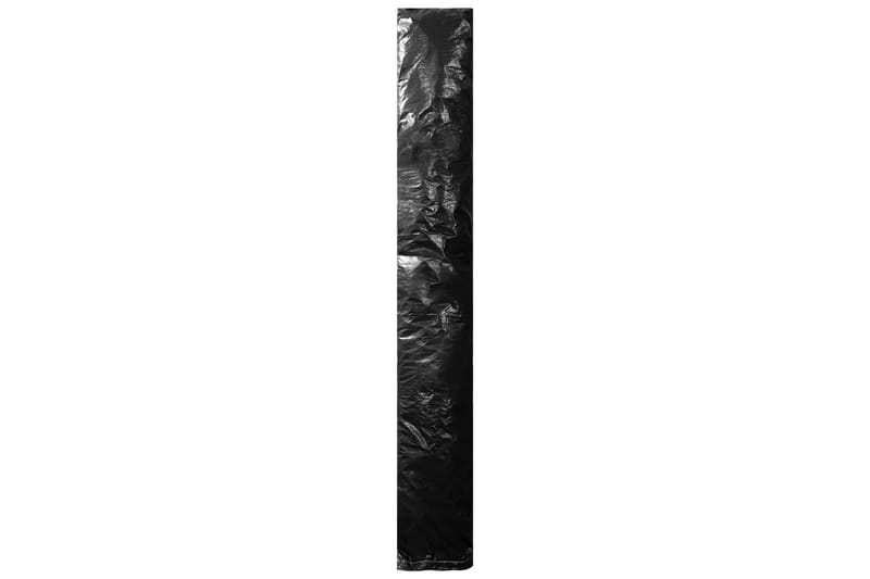 Parasollskydd med blixtlås PE 200 cm - Svart - Utemöbler - Dynboxar & möbelskydd - Möbelskydd