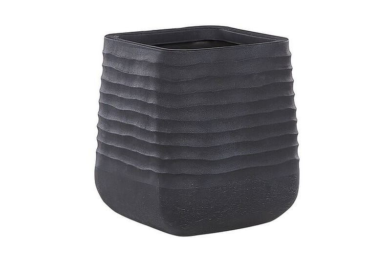 Kruka 50 x 50 x 49 cm svart PARIKIA - Svart - Utemöbler - Övrigt utemöbler - Tillbehör utomhus - Utomhuskrukor