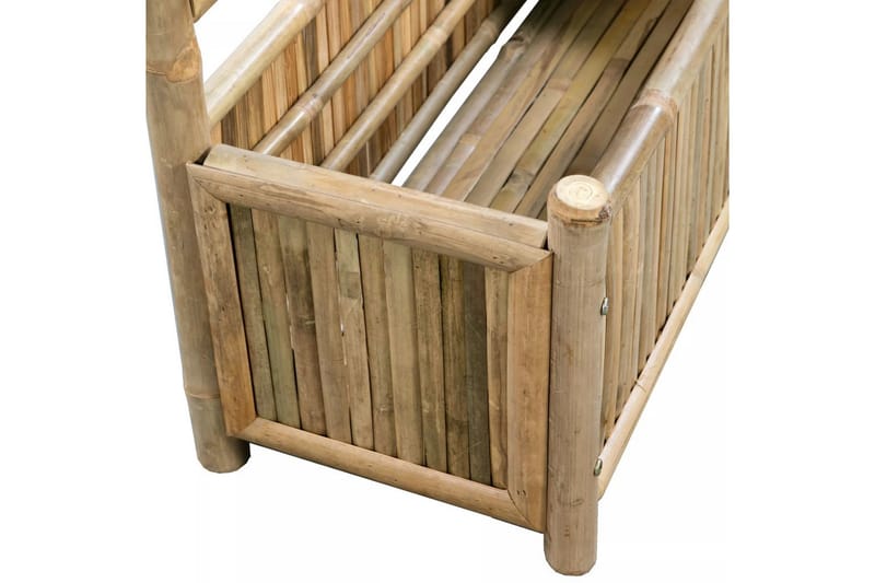 Odlingslåda med spaljé bambu 70 cm - Brun - Utemöbler - Övrigt utemöbler - Tillbehör utomhus - Utomhuskrukor