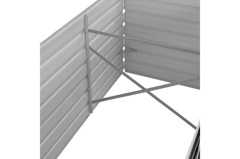 Odlingslåda upphöjd antracit 240x80x45 cm galvaniserat stål - Grå - Utemöbler - Övrigt utemöbler - Tillbehör utomhus - Utomhuskrukor