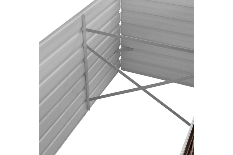 Odlingslåda upphöjd brun 240x80x45 cm galvaniserat stål - Brun - Utemöbler - Övrigt utemöbler - Tillbehör utomhus - Utomhuskrukor