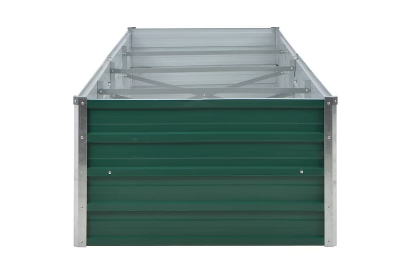 Odlingslåda upphöjd galvaniserat stål 320x80x45 cm grön - Grön - Utemöbler - Övrigt utemöbler - Tillbehör utomhus - Utomhuskrukor