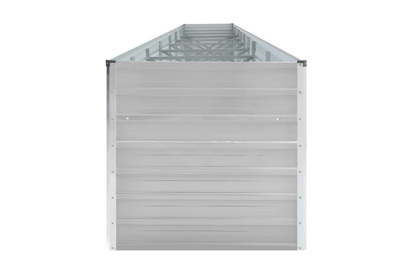 Odlingslåda upphöjd galvaniserat stål 600x80x77 cm grå - Grå - Utemöbler - Övrigt utemöbler - Tillbehör utomhus - Utomhuskrukor