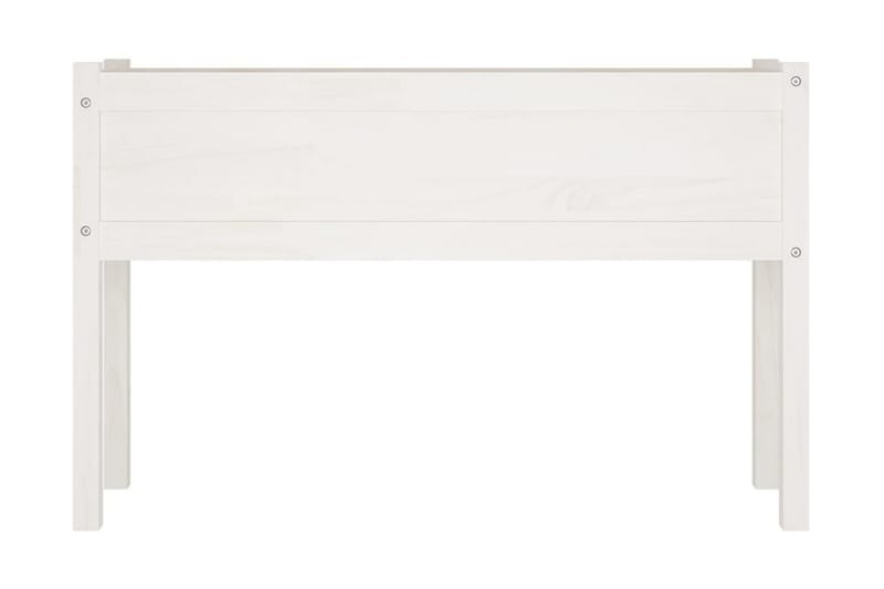 Odlingslåda vit 110x31x70 cm massiv furu - Vit - Utemöbler - Övrigt utemöbler - Tillbehör utomhus - Utomhuskrukor