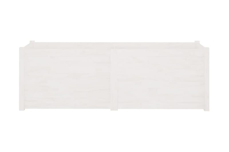 Odlingslåda vit 150x50x50 cm massiv furu - Vit - Utemöbler - Övrigt utemöbler - Tillbehör utomhus - Utomhuskrukor