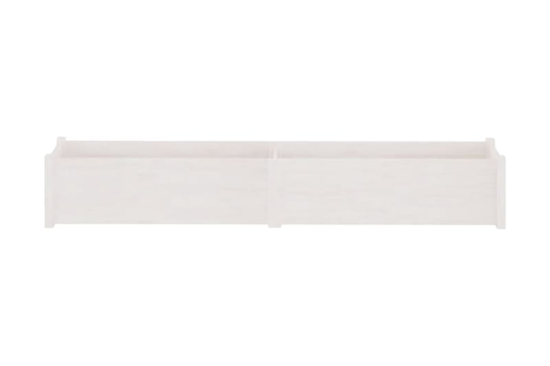 Odlingslåda vit 200x31x31 cm massiv furu - Vit - Utemöbler - Övrigt utemöbler - Tillbehör utomhus - Utomhuskrukor